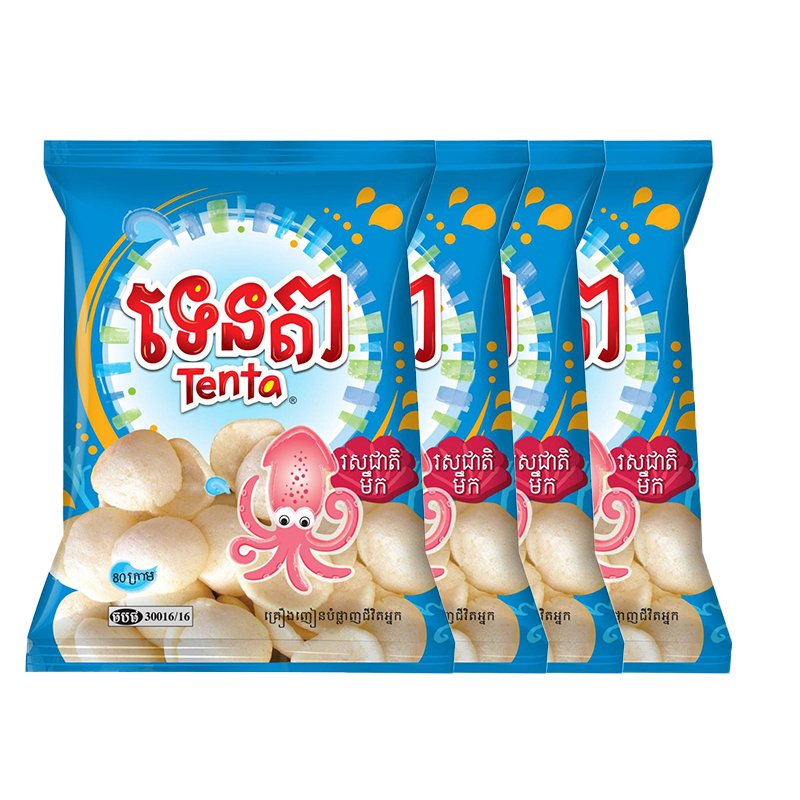 Makroclick Rinbee Tenta Squid Chips 80g*4